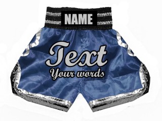 Box shorts personalisieren : KNBSH-023-Marine-Silber