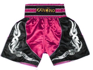 Kanong Boxhosen : KNBSH-202-Dunkelpink-Schwarz