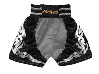 Kanong Boxhosen : KNBSH-202-Silber-Schwarz