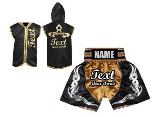 Personalisierte Hoodies + Boxen Hosen : Gold