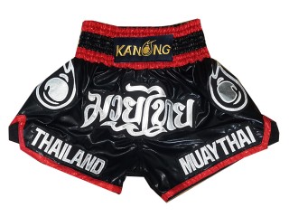 Kanong Muay Thai shorts für Kinder : KNS-118-Schwarz-K