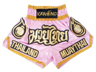 Kanong Muay Thai shorts - Thaiboxhosen für Kinder : KNS-118-Rosa-K