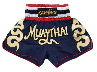 Kanong Muay Thai shorts für Kinder : KNS-120-Marine-K