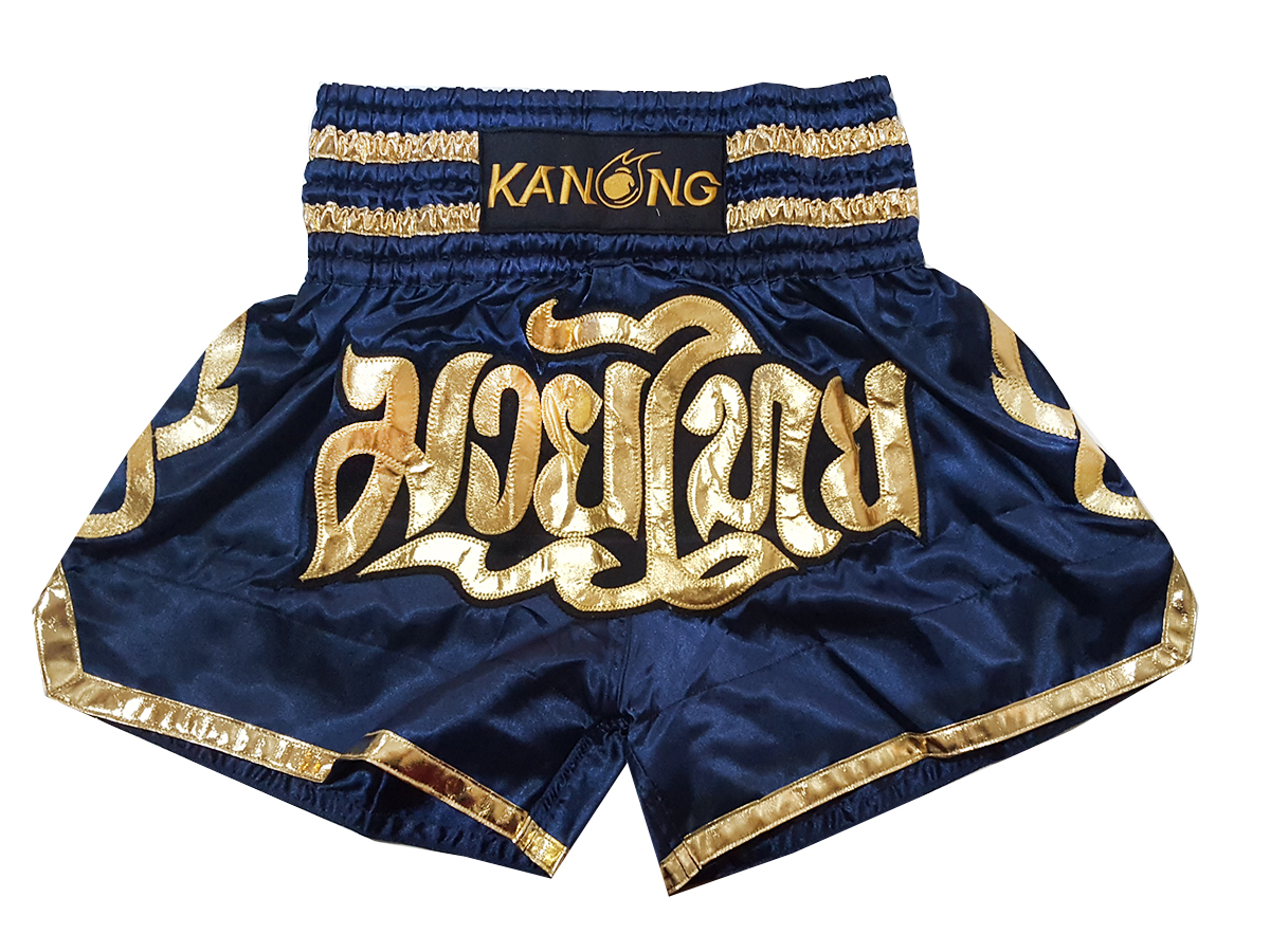 Kanong Muay Thai shorts - Thaiboxhosen für Kinder : KNS-121-Marine-K