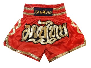 Kanong Muay Thai shorts für Kinder : KNS-121-Rot-K
