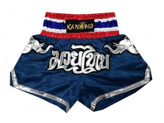 Kanong Muay Thai shorts - Thaiboxhosen für Kinder : KNS-125-Marine-K