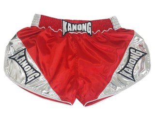 Kanong Frauen Boxhosen : KNSRTO-201-Rot-Silber