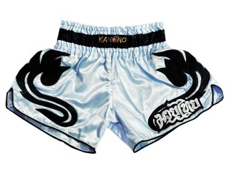 Kanong Retro Muay Thai shorts - Thaiboxhosen : KNSRTO-209-hellblau