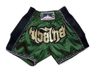 Lumpinee Muay Thai Shorts - Thaiboxhose für Kinder : LUMRTO-003-Dunkelgrün-K