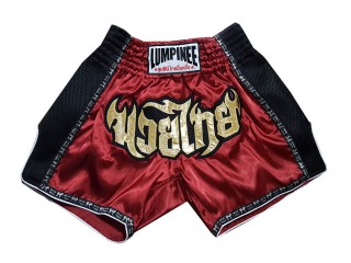 Lumpinee Thaiboxhose für Kinder : LUMRTO-003-Kastanienbraun-K