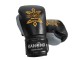 Kanong Echtleder Muay Thai Boxhandschuhe : Schwarz/Grau