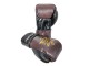 Kanong Echtleder Muay Thai Boxhandschuhe : Braun/Schwarz