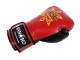 Kanong Echtleder Muay Thai Boxhandschuhe : Kastanienbraun/Gold