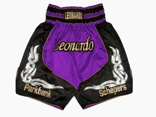 Personalisierte Boxshorts : KNBXCUST-2035-Lila-Schwarz