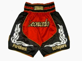 Personalisierte Boxshorts : KNBXCUST-2035-Rot-Schwarz