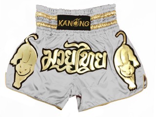 Kanong Muay Thai shorts - Thaiboxhosen : KNS-135-Grau