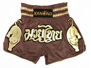 Kanong Muay Thai hose : KNS-135-Hellbraun