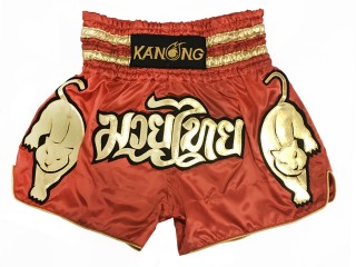 Kanong Muay Thai shorts - Thaiboxhosen : KNS-135-Rot