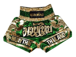 Kanong Muay Thai shorts - Thaiboxhosen : KNS-136-Grün