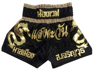 Personalisierte Muay Thai Hose : KNSCUST-1163 Schwarz