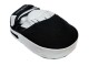 Kanong Boxpolster (Lang) : Schwarz/Weiss