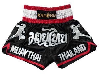 Kanong Muay Thai shorts - Thaiboxhosen für Kinder : KNS-133-Schwarz