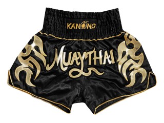 Kanong Muay Thai shorts - Thaiboxhosen für Kinder : KNS-134-Schwarz