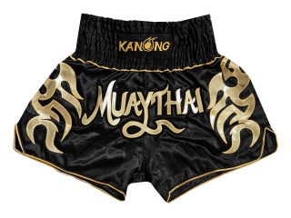 Kanong Muay Thai shorts für Kinder : KNS-134-Schwarz
