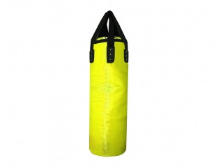 Kanong Maßgeschneiderte Mikrofaser-Sandsack, Hängend Mikrofaser-Leder Boxsack (ungefüllt): Gelb 120 cm.