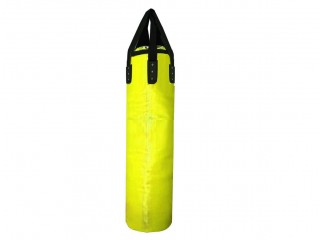 Kanong Maßgeschneiderte Mikrofaser-Sandsack, Hängend Mikrofaser-Leder Boxsack (ungefüllt): Gelb 180 cm.