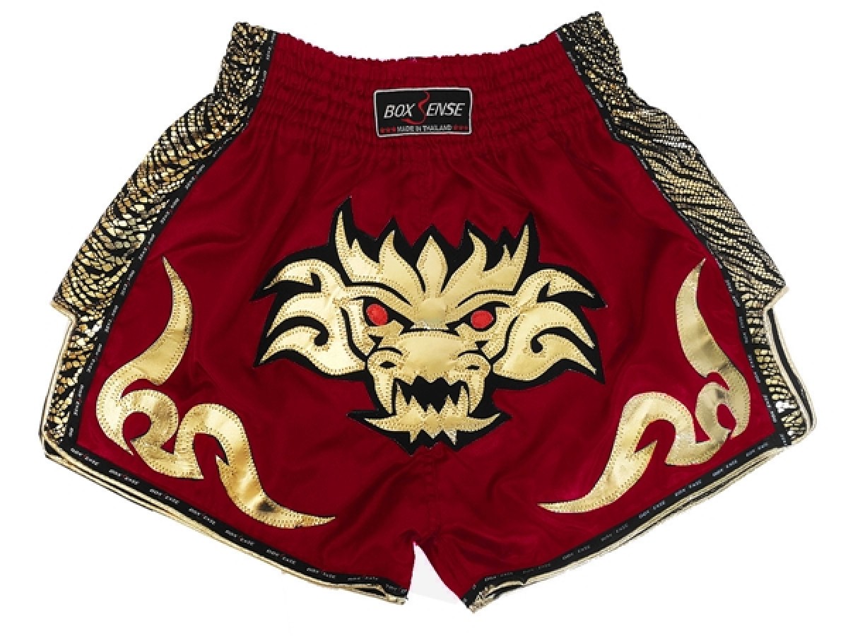 Boxsense Retro Muay Thai shorts - Thaiboxhosen : BXSRTO-026-kastanienbraun