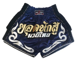 Boxsense Retro Muay Thai shorts - Thaiboxhosen : BXSRTO-027-Marine