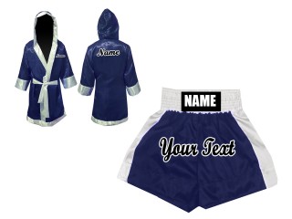 Personalisierte Mantel + Boxhose : KNCUSET-103-Marine