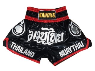 Kanong Muay Thai shorts für Frauen : KNS-118-Schwarz