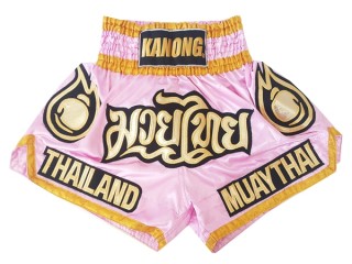 Kanong Muay Thai shorts - Thaiboxhosen für Damen: KNS-118-Rosa