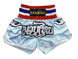 Kanong Muay Thai shorts - Thaiboxhosen : KNS-125-hellblau