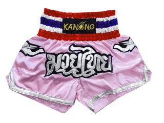 Kanong Muay Thai shorts - Thaiboxhosen : KNS-125-Hell-Rosa