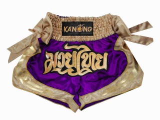 Kanong Muay Thai shorts - Thaiboxhosen : KNS-132-Lila