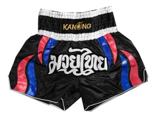 Kanong Muay Thai shorts - Thaiboxhosen : KNS-138-Schwarz