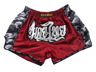 Kanong Retro Muay Thai shorts : KNSRTO-231-kastanienbraun
