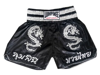 Lumpinee Muay Thai Shorts - Thaiboxhosen : LUM-038 Schwarz