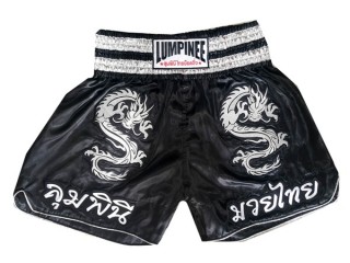 Lumpinee Muay Thai Shorts : LUM-038 Schwarz