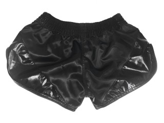 Kanong Frauen Retro Muay Thai shorts - Thaiboxhosen : KNSRTO-202-Schwarz