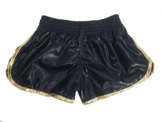 Kanong Muay Thai box hosen Damen : KNSWO-401-Schwarz