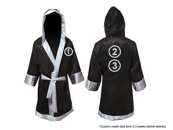 Kanong Custom Boxing costume- Boxing Robe : Purple-White